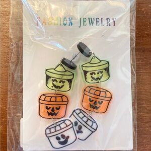 Halloween Bucket Earrings
